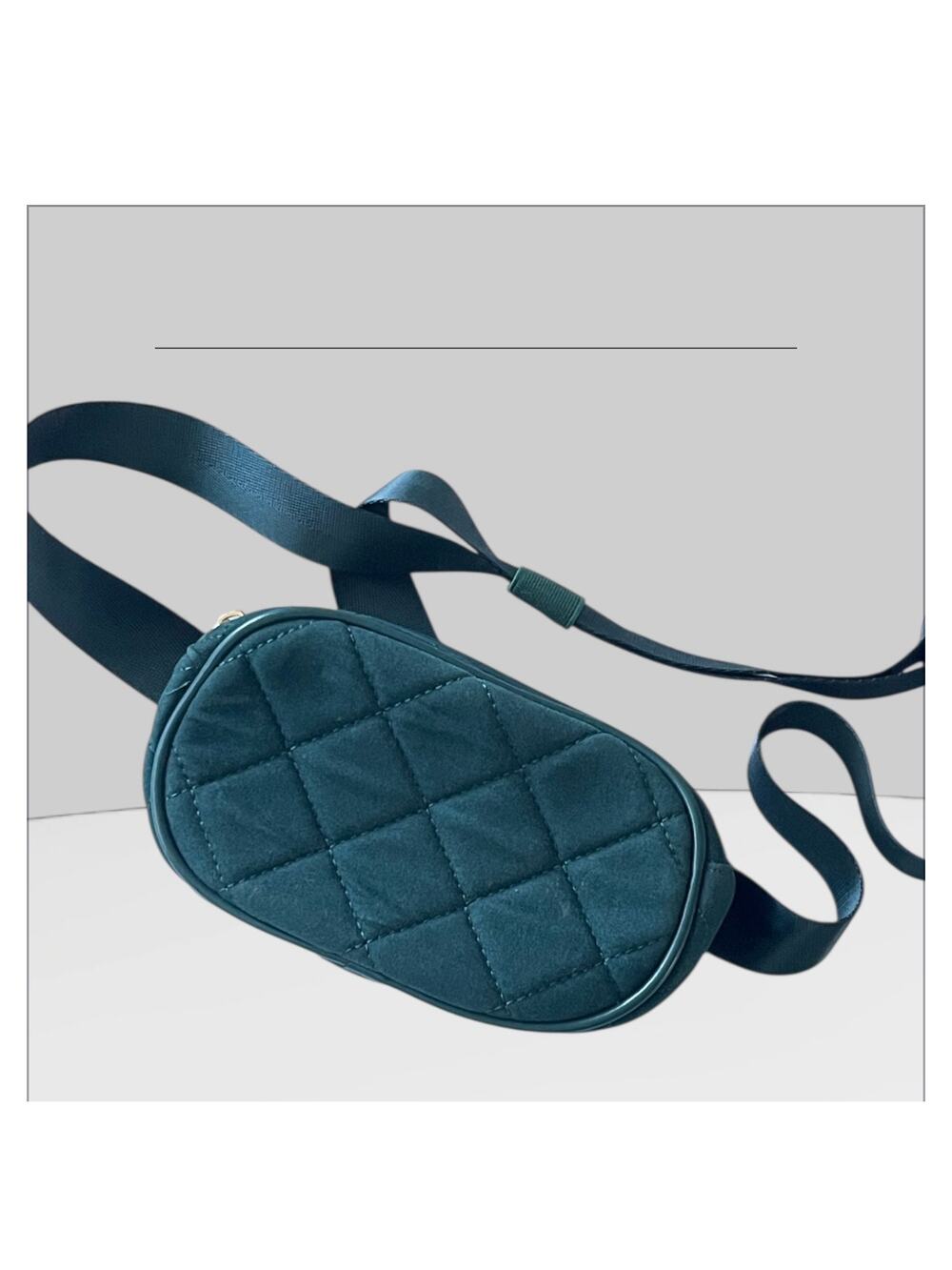 Summer & Rose Green Velvet Belt Bag
